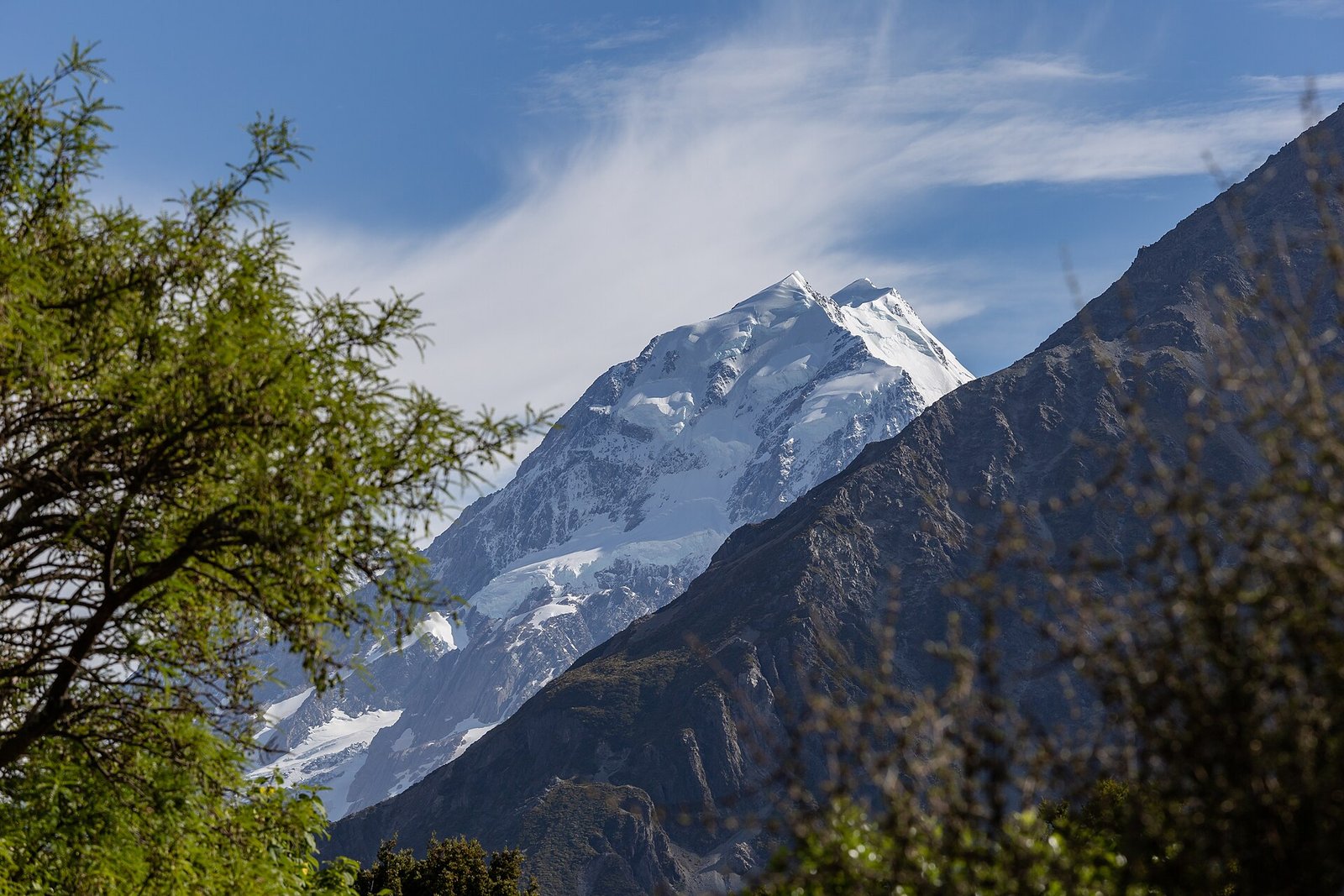 Aoraki Mount Cook in Mount Cook National Park, New Zealand