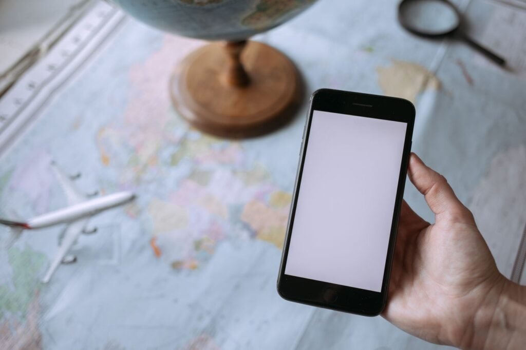 Traveler searching Groupon for local tours and attractions before vacation
